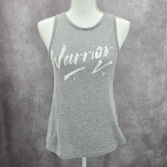 Old Navy Active Gray Warrior Tank Semi Fitted Sleeveless Activewear Top Small - Picture 1 of 6